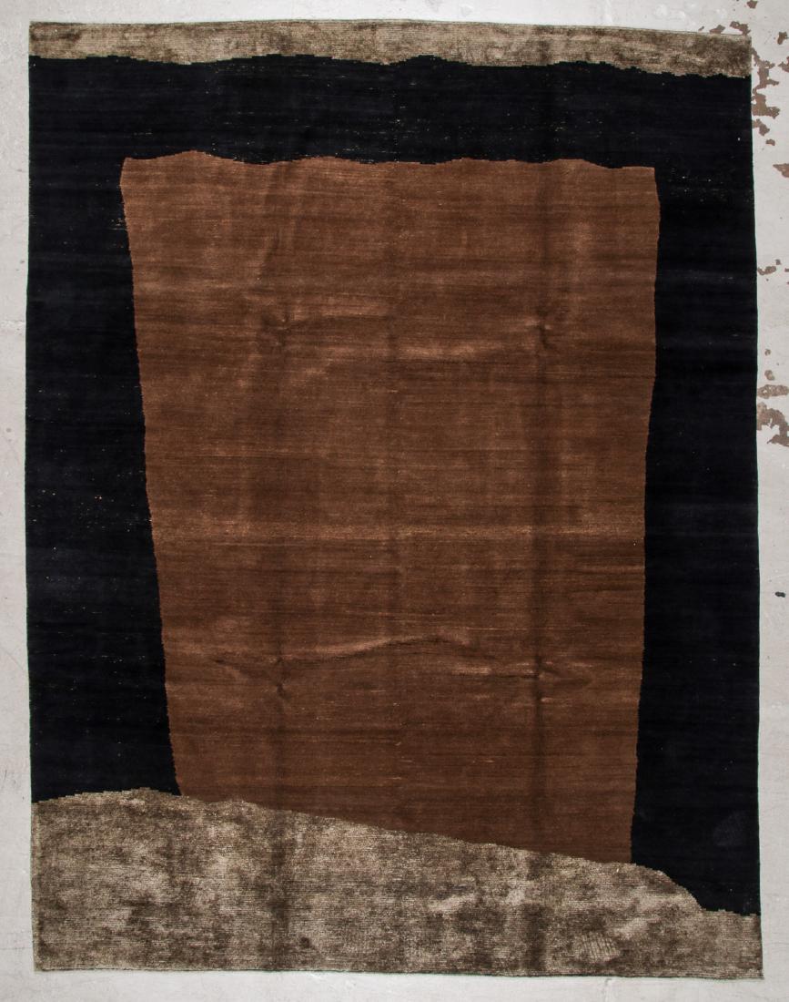 Modern Tibetan Wool & Silk Rug: 8'8'' x 11'5'': Modern Tibetan Wool & Silk Rug, Nepal: 8'8'' x 11'5'' (264 x 348 cm). The Great Cyber Monday No Reserve Rug Auction! No Hidden or Confidential Reserves. Bids Accepted at the Online START PRICE.