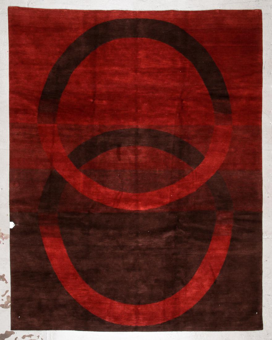 Modern Tibetan Wool & Silk Rug: 7'11'' x 10' (1 of 5)