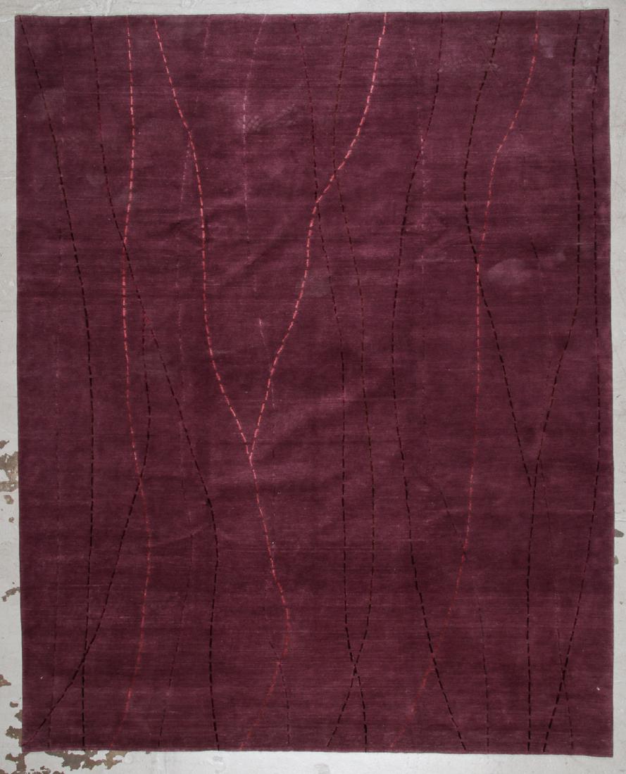Modern Tibetan Wool & Silk Rug: 8'1'' x 10' (1 of 5)