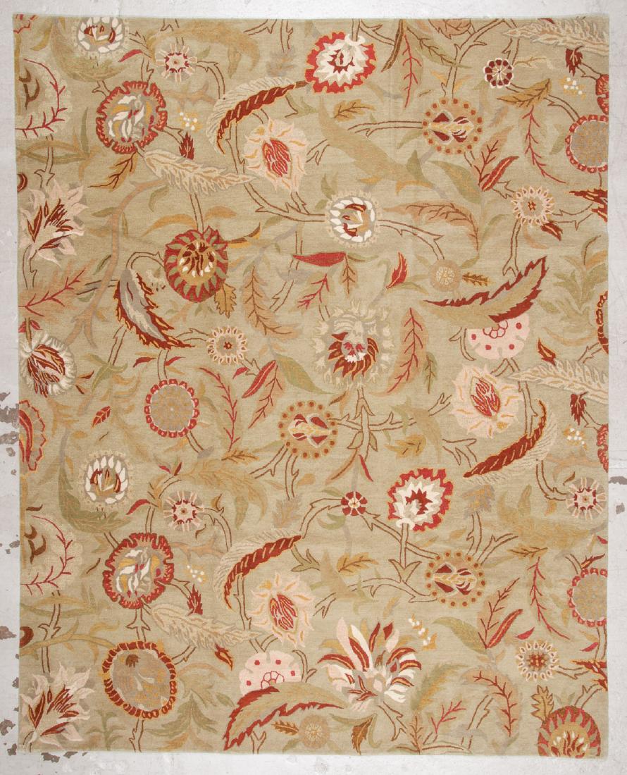Modern Tibetan Wool & Silk Rug: 8' x 9'11'': Modern Tibetan Wool & Silk Rug, Nepal: 8' x 9'11'' (244 x 302 cm). The Great Cyber Monday No Reserve Rug Auction! No Hidden or Confidential Reserves. Bids Accepted at the Online START PRICE.