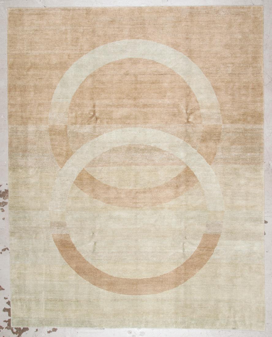 Modern Wool/Silk Tibetan Rug: 8'1'' x 10'2'' (1 of 5)