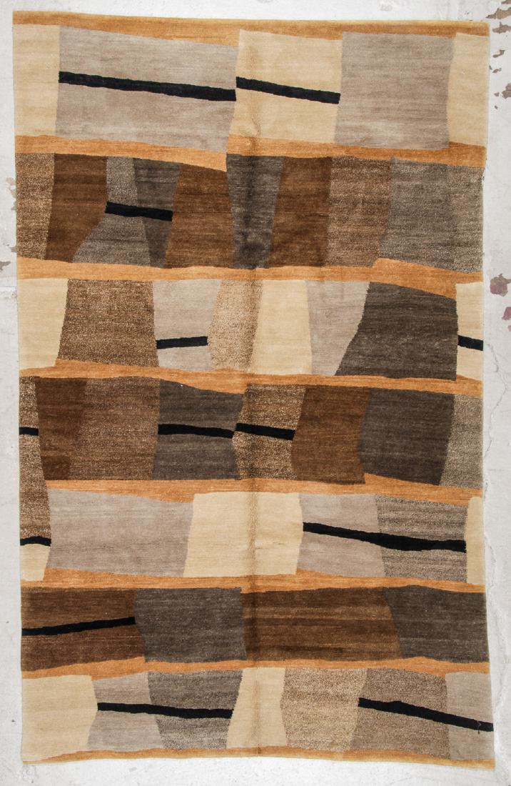 Modern Tibetan Wool & Silk Rug: 5'5'' x 8'7'': Modern Tibetan Wool & Silk Rug, Nepal: 5'5'' x 8'7'' (165 x 262 cm). The Great Cyber Monday No Reserve Rug Auction! No Hidden or Confidential Reserves. Bids Accepted at the Online START PRICE.