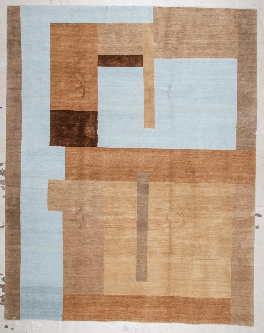 Modern Tibetan Wool & Silk Rug: 8' x 10'1'': Modern Tibetan Wool & Silk Rug, Nepal: 8' x 10'1'' (244 x 307 cm). The Great Cyber Monday No Reserve Rug Auction! No Hidden or Confidential Reserves. Bids Accepted at the Online START PRICE.