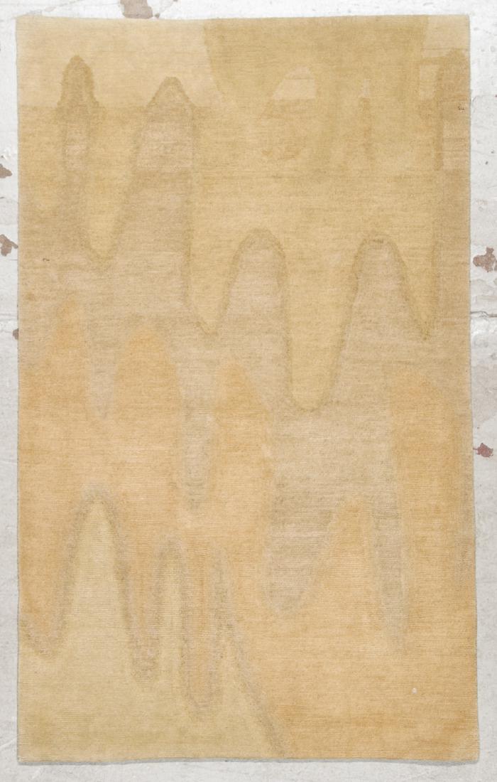Modern Tibetan Rug: 3'1'' x 4'11'': Modern Tibetan Rug, Nepal: 3'1'' x 4'11'' (94 x 150 cm). The Great Cyber Monday No Reserve Rug Auction! No Hidden or Confidential Reserves. Bids Accepted at the Online START PRICE.
