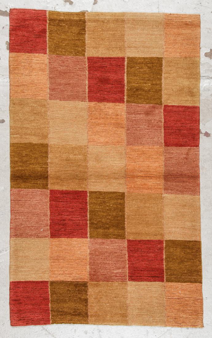 Modern Tibetan Rug: 3'1'' x 5': Modern Tibetan Rug, Nepal: 3'1'' x 5' (94 x 152 cm). The Great Cyber Monday No Reserve Rug Auction! No Hidden or Confidential Reserves. Bids Accepted at the Online START PRICE.