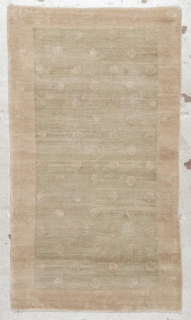 Modern Tibetan Rug: 3' x 5'3'': Modern Tibetan Rug, Nepal: 3' x 5'3'' (91 x 160 cm). The Great Cyber Monday No Reserve Rug Auction! No Hidden or Confidential Reserves. Bids Accepted at the Online START PRICE.