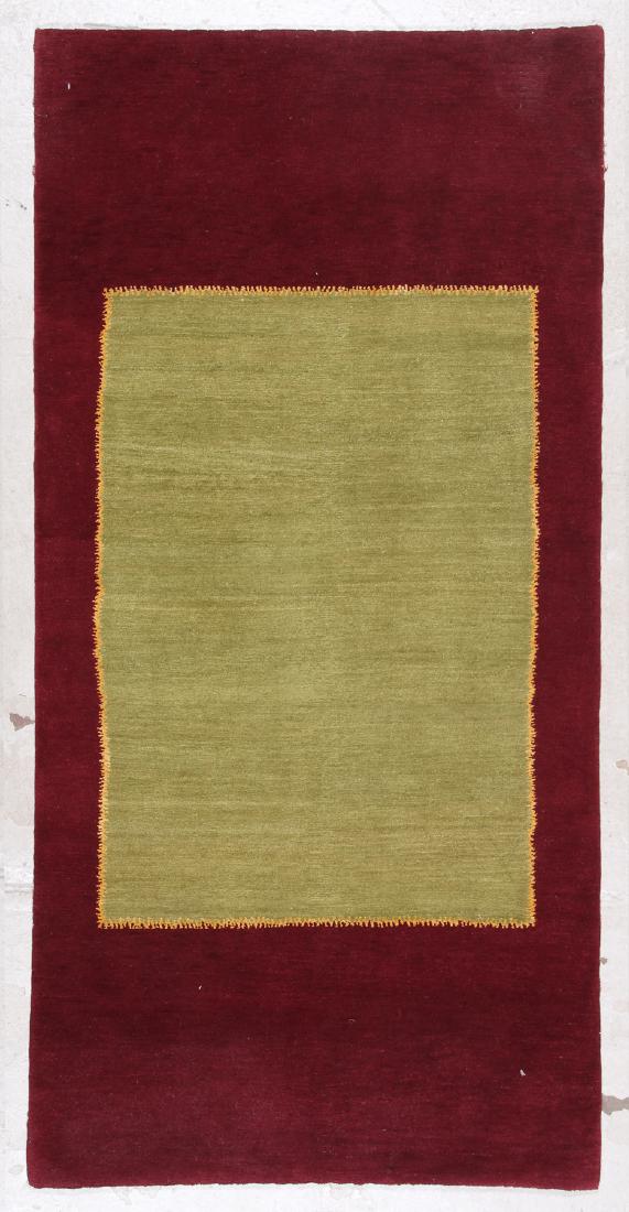 Modern Tibetan Rug: 3'0'' x 6'0'': Modern Tibetan Rug, Nepal: 3'0'' x 6'0'' (91 x 72 cm). The Great Cyber Monday No Reserve Rug Auction! No Hidden or Confidential Reserves. Bids Accepted at the Online START PRICE.