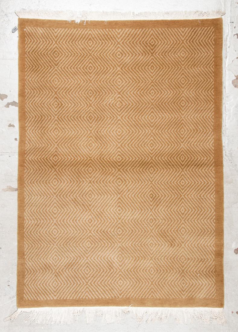 Modern Tibetan Rug: 4'2'' x 5'11'': Modern Tibetan Rug, Nepal: 4'2'' x 5'11'' (127 x 180 cm). The Great Cyber Monday No Reserve Rug Auction! No Hidden or Confidential Reserves. Bids Accepted at the Online START PRICE.