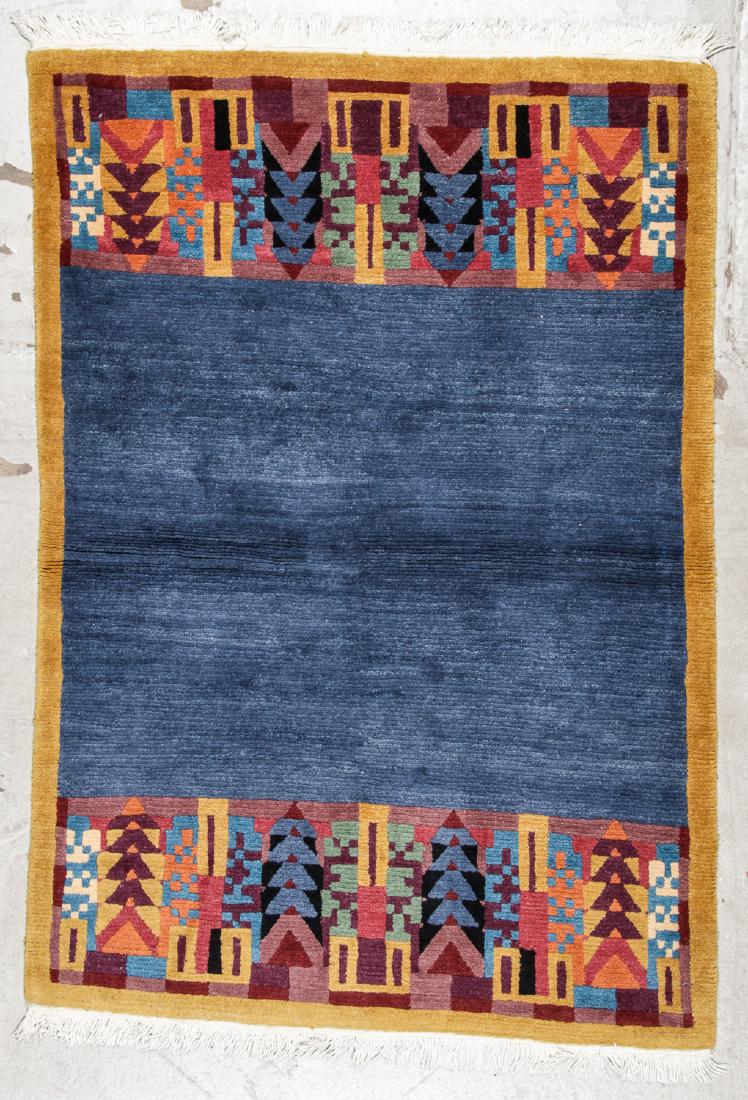 Modern Tibetan Rug: 4'1'' x 5'10'': Modern Tibetan Rug, Nepal: 4'1'' x 5'10'' (124 x 178 cm). The Great Cyber Monday No Reserve Rug Auction! No Hidden or Confidential Reserves. Bids Accepted at the Online START PRICE.v