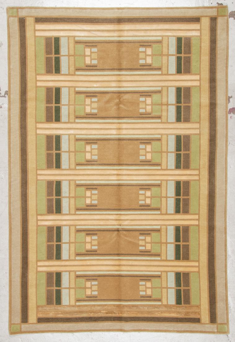 Modern Tibetan Rug: 6'1'' x 8'11'': Modern Tibetan Rug, Nepal: 6'1'' x 8'11'' (185 x 272 cm). The Great Cyber Monday No Reserve Rug Auction! No Hidden or Confidential Reserves. Bids Accepted at the Online START PRICE.