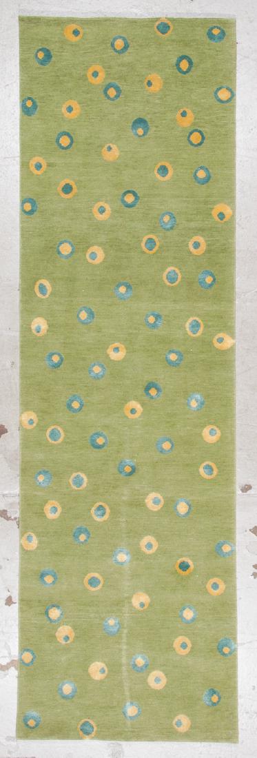 Modern Tibetan Rug: 3' x 9'11'': Modern Tibetan Rug, Nepal: 3' x 9'11'' (91 x 302 cm). The Great Cyber Monday No Reserve Rug Auction! No Hidden or Confidential Reserves. Bids Accepted at the Online START PRICE.