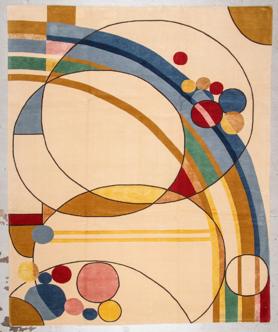 Modern Tibetan Wool & Silk Rug: 8'1'' x 9'9'' (1 of 5)