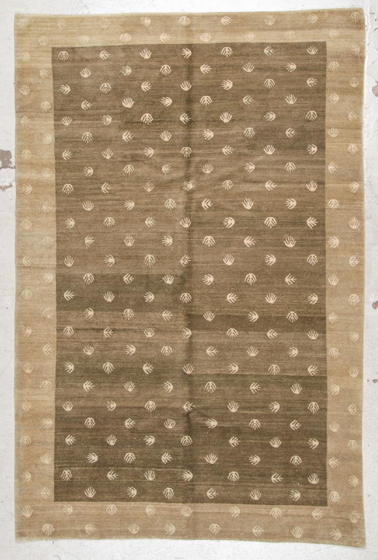 Modern Tibetan Rug: 5'5'' x 8'3'': Modern Tibetan Rug, Nepal: 5'5'' x 8'3'' (165 x 251 cm). The Great Cyber Monday No Reserve Rug Auction! No Hidden or Confidential Reserves. Bids Accepted at the Online START PRICE.