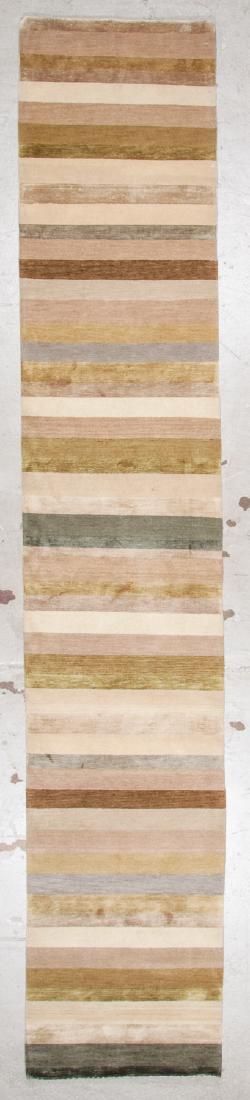 Modern Tibetan Wool & Silk Rug: 2'7'' x 13'9'' (1 of 5)