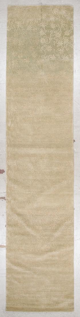 Modern Tibetan Wool & Silk Rug: 2'11'' x 13'2'': Modern Tibetan Wool & Silk Rug, Nepal: 2'11'' x 13'2'' (89 x 401 cm). The Great Cyber Monday No Reserve Rug Auction! No Hidden or Confidential Reserves. Bids Accepted at the Online START PRICE.