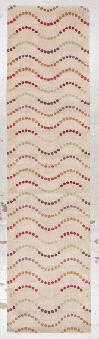 Modern Tibetan Rug: 2'6'' x 9'9'': Modern Tibetan Rug, Nepal: 2'6'' x 9'9'' (76 x 297 cm). The Great Cyber Monday No Reserve Rug Auction! No Hidden or Confidential Reserves. Bids Accepted at the Online START PRICE.