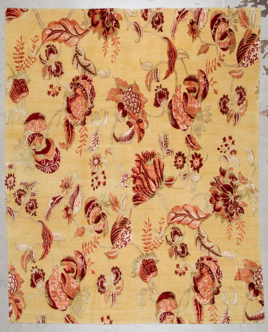 Modern Tibetan Wool & Silk Rug: 7'10'' x 9'8'': Modern Tibetan Wool & Silk Rug, Nepal: 7'10'' x 9'8'' (239 x 295 cm). The Great Cyber Monday No Reserve Rug Auction! No Hidden or Confidential Reserves. Bids Accepted at the Online START PRICE.