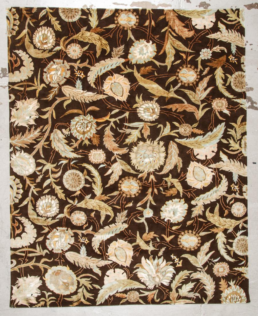 Modern Tibetan Wool & Silk Rug: 7'9'' x 9'8'': Modern Tibetan Wool & Silk Rug, Nepal: 7'9'' x 9'8'' (236 x 295 cm). The Great Cyber Monday No Reserve Rug Auction! No Hidden or Confidential Reserves. Bids Accepted at the Online START PRICE.