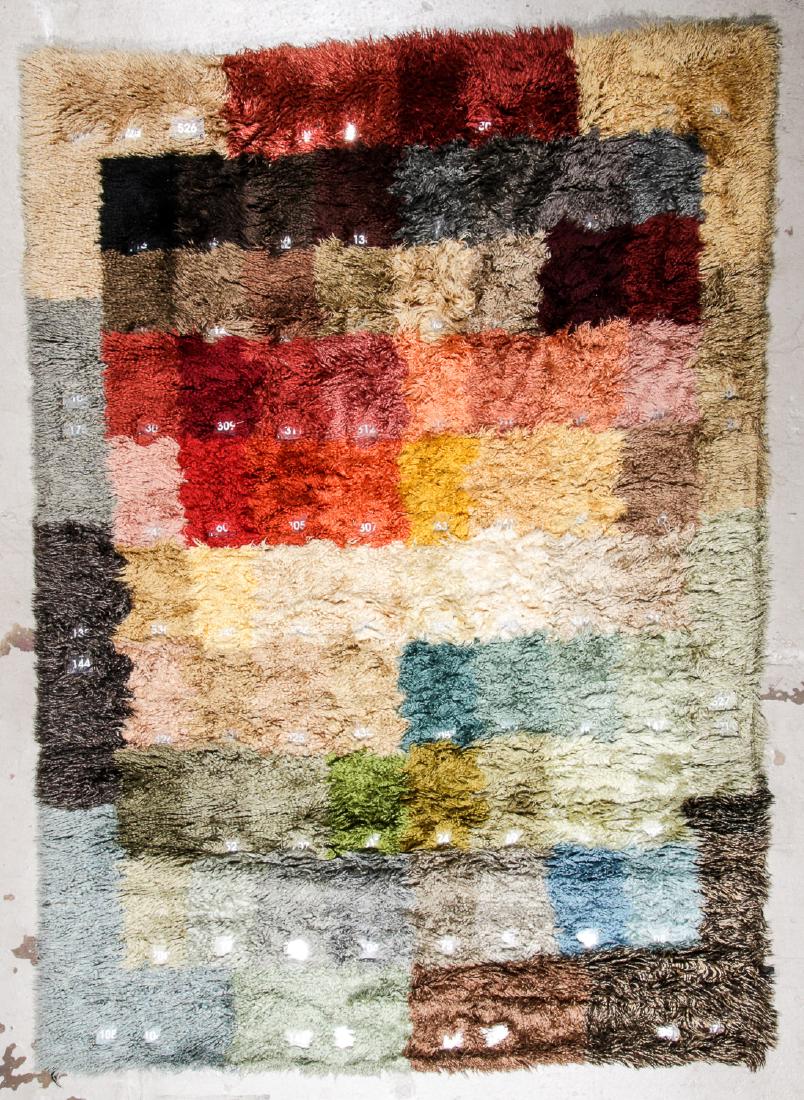 Modern Shag Sampler Rug: 5'11'' x 8'4'': Modern Shag Sampler Rug: 5'11'' x 8'4'' (180 x 254 cm). The Great Cyber Monday No Reserve Rug Auction! No Hidden or Confidential Reserves. Bids Accepted at the Online START PRICE.