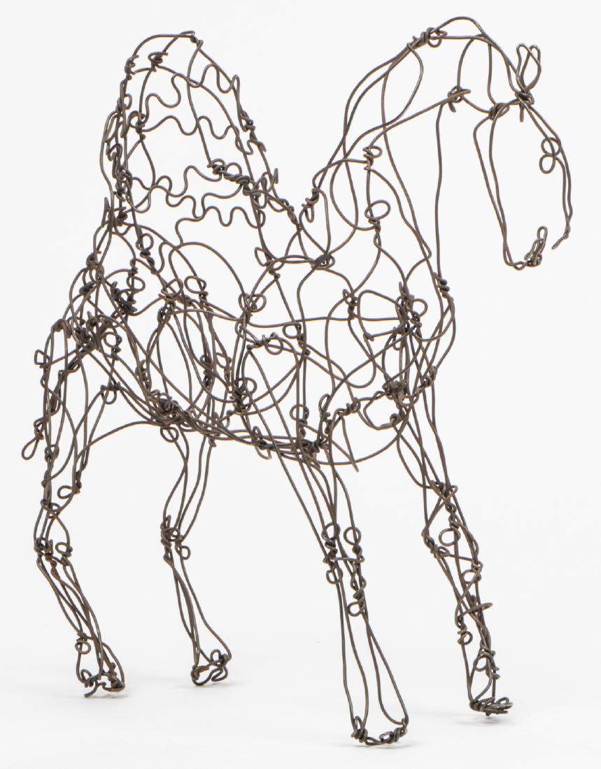 Thai Varick (American, 1941 - 2001) Wire Sculpture: Thai Varick (American, 1941 - 2001) Wire Sculpture of a Camel. Size: 12'' x 4.25'' x 14'' (30 x 11 x 36 cm).For more information on this American original: View a 1994 documentary filmed by Donald Bla