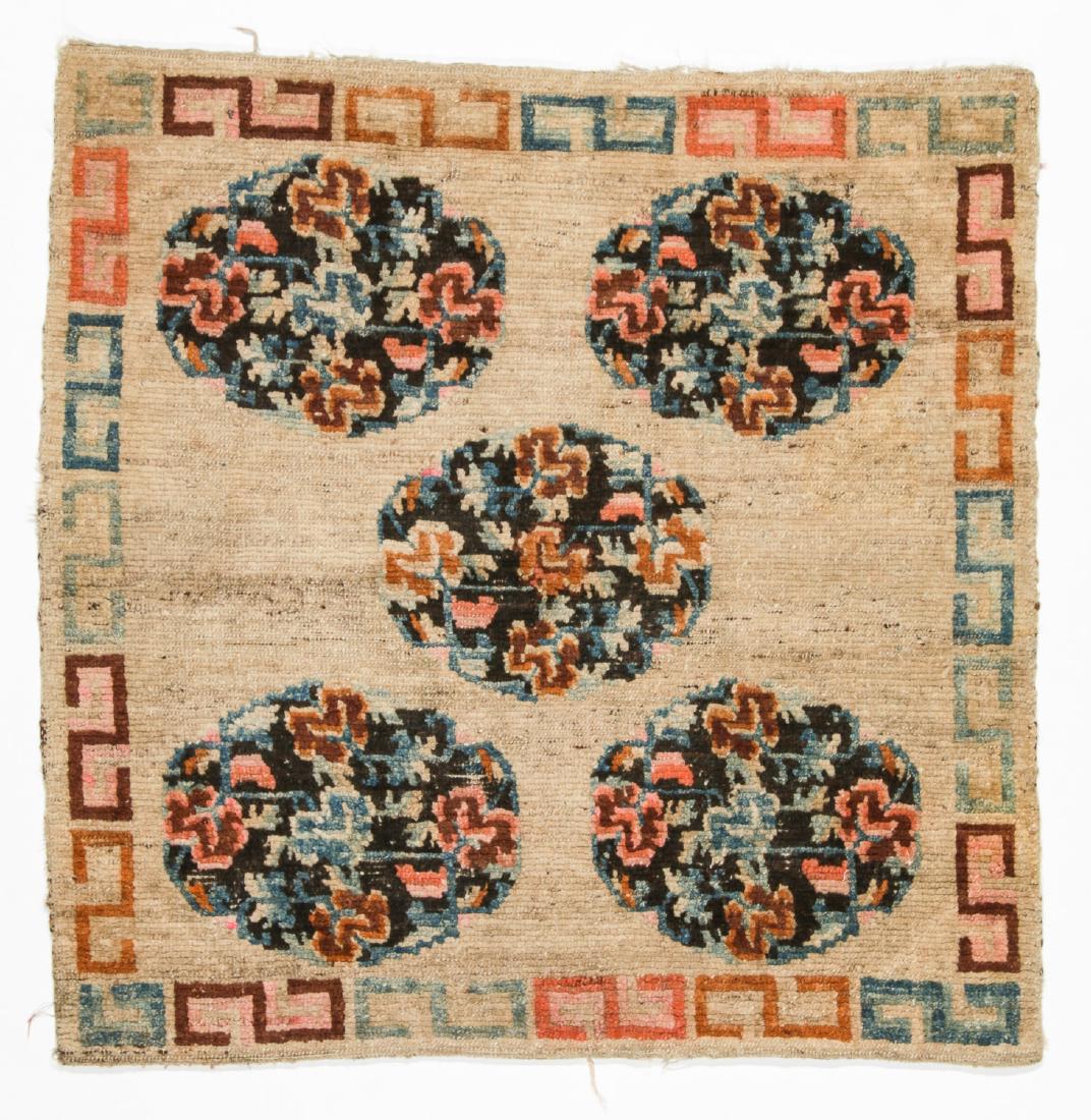 Antique Tibetan Rug: 2'8'' x 2'8'' (1 of 6)