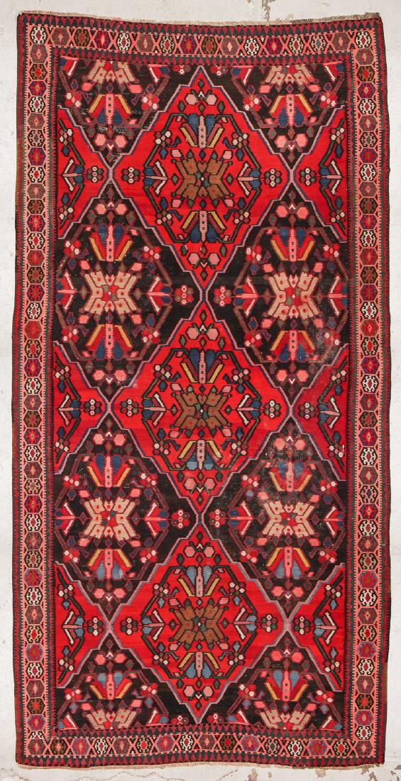 Large Antique Caucasian Kilim: 8'1'' x 16'8'' (1 of 5)