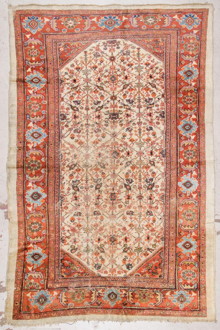 Antique Sultanabad Rug, Persia: 6'8'' x 10'3'': Antique Sultanabad Rug, Persia: 6'8'' x 10'3'' (203 x 312 cm). Late 19th c.