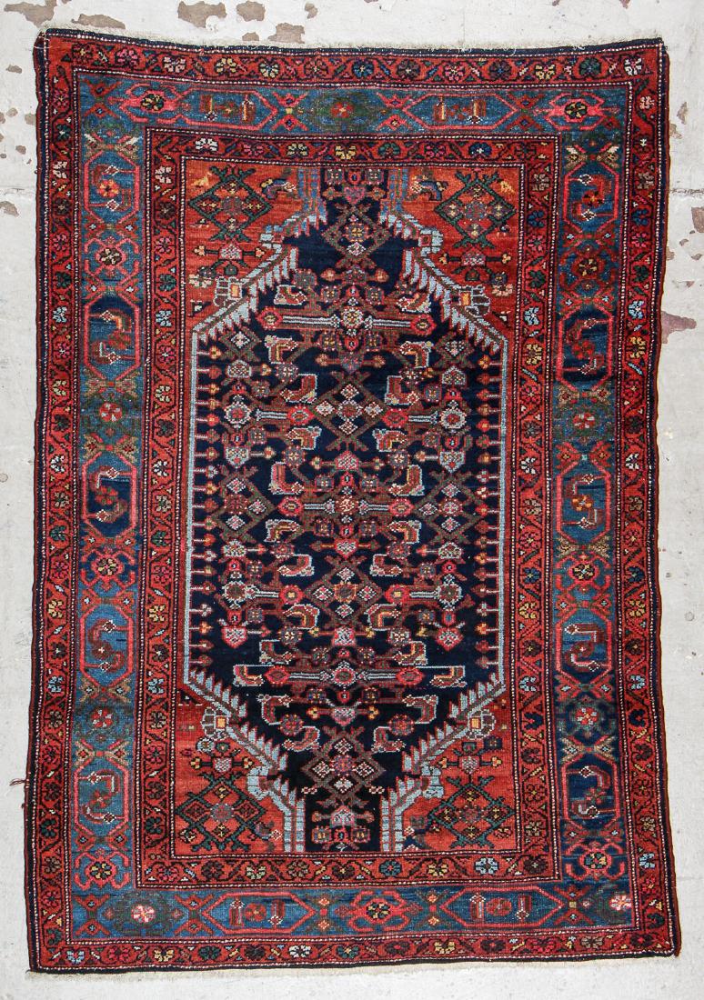 Antique West Persian Rug: 4'6'' x 6'3'' (1 of 7)