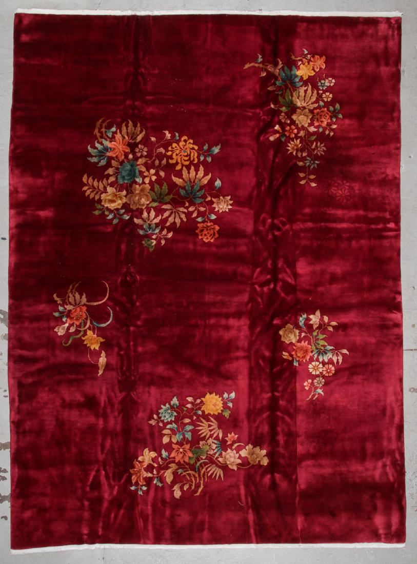 Chinese Art Deco Rug: 9'9'' x 13'6' (1 of 6)