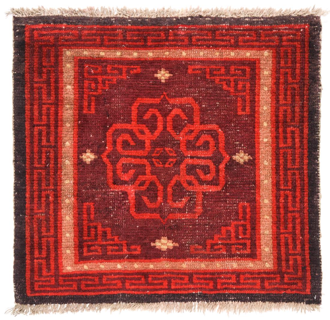 Antique Tibetan Meditation Rug: 2'1'' x 2' (1 of 6)