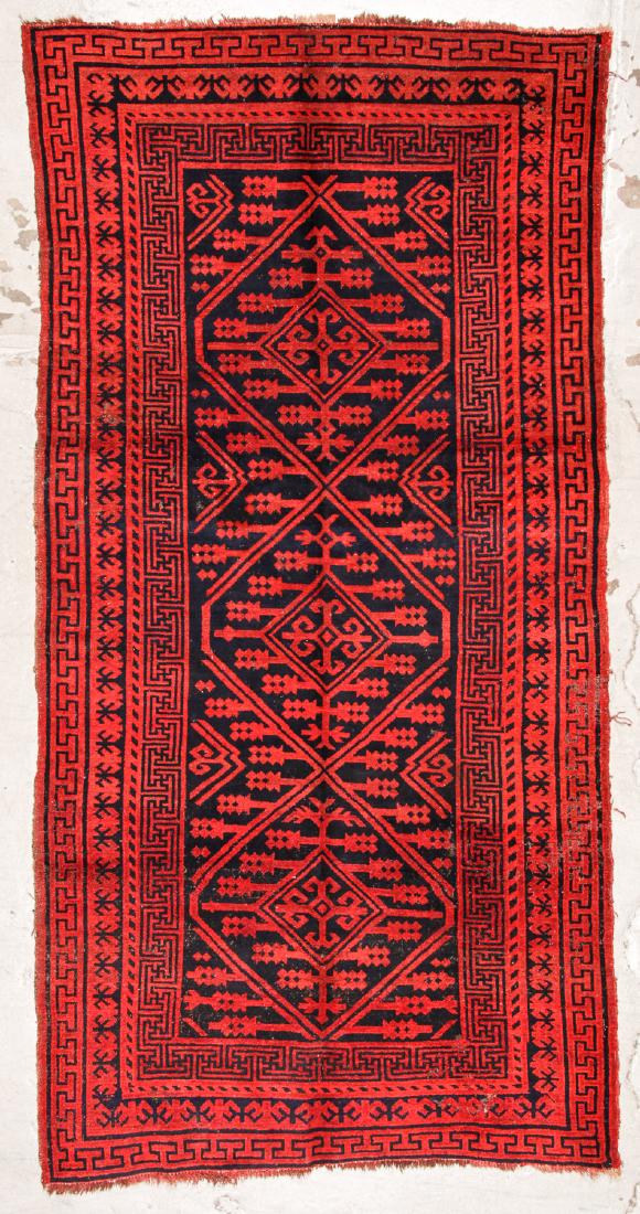 Antique Central Asian Rug: 5'2'' x 10'1'' (1 of 7)