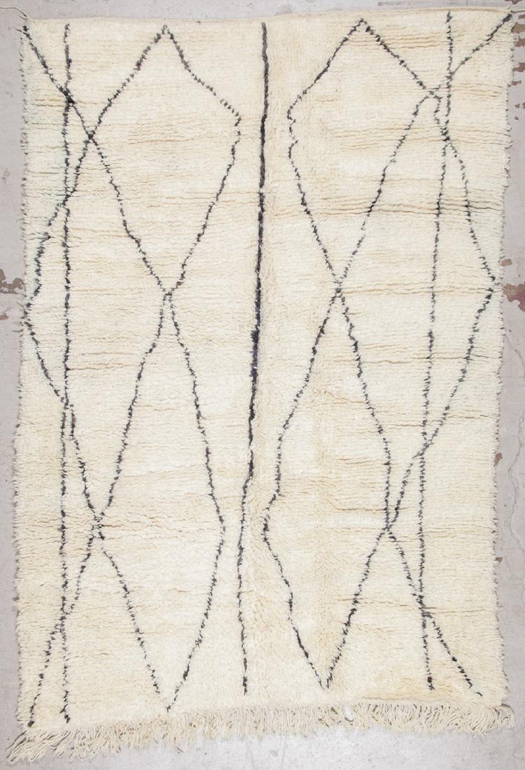 Modern Beni Ourain Rug: 5'8'' x 8'3'' (1 of 7)