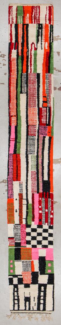 Modern Moroccan Rug: 2'10'' x 19'8'' (1 of 6)