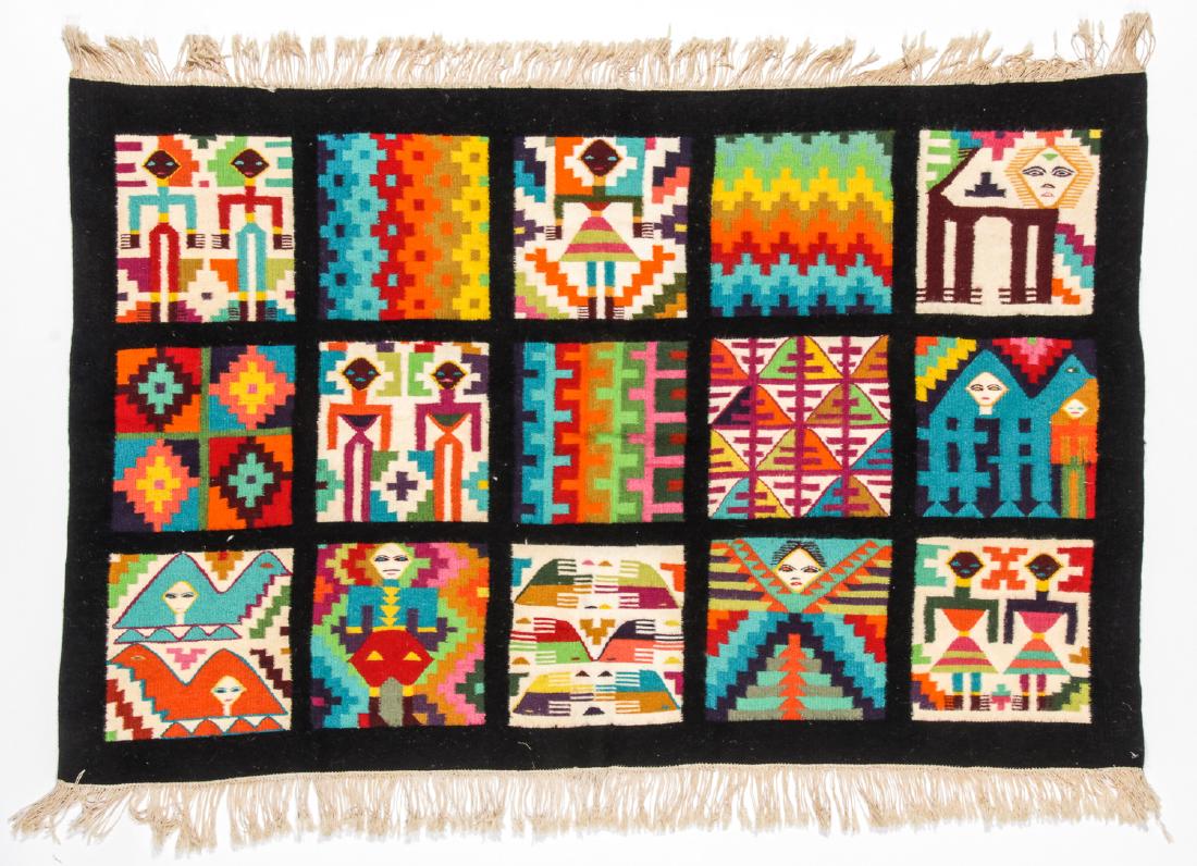 Vintage Tunisian Wool Kilim: 3'1'' x 4'9'': Vintage Tunisian Wool Kilim: 3'1'' x 4'9'' (94 x 145 cm).
