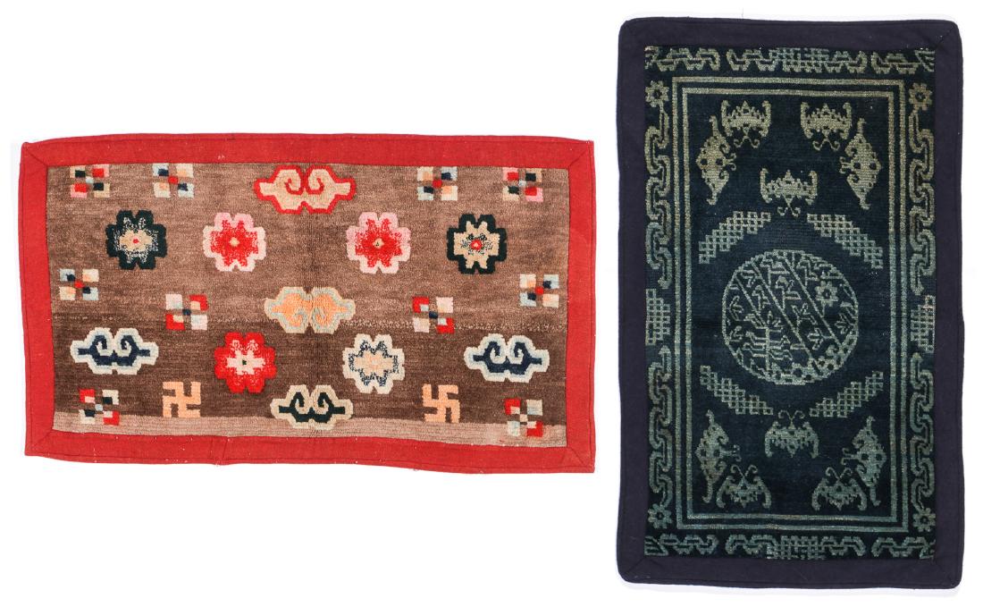 2 Antique Tibetan Rugs: 1'7'' x 2'8'' (1 of 7)