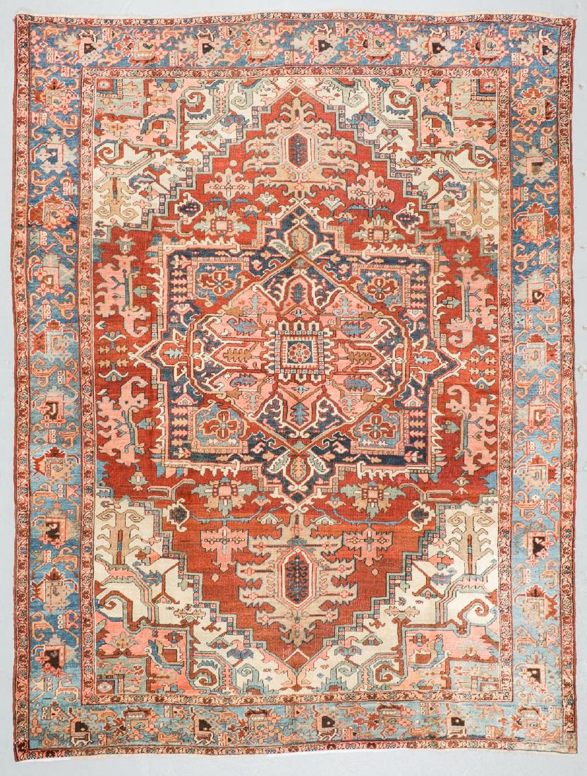 Antique Heriz Rug, Persia: 9'4'' x 12'6'' (1 of 7)