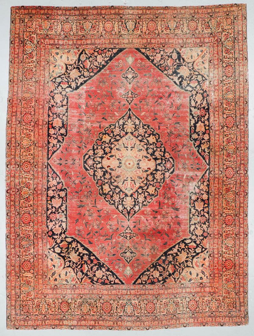 Antique Tabriz Rug, Persia: 10'11'' x 14'10'' (1 of 6)