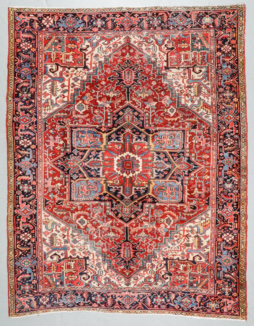 Antique Heriz Rug, Persia: 7'10'' x 10'2'' (1 of 7)