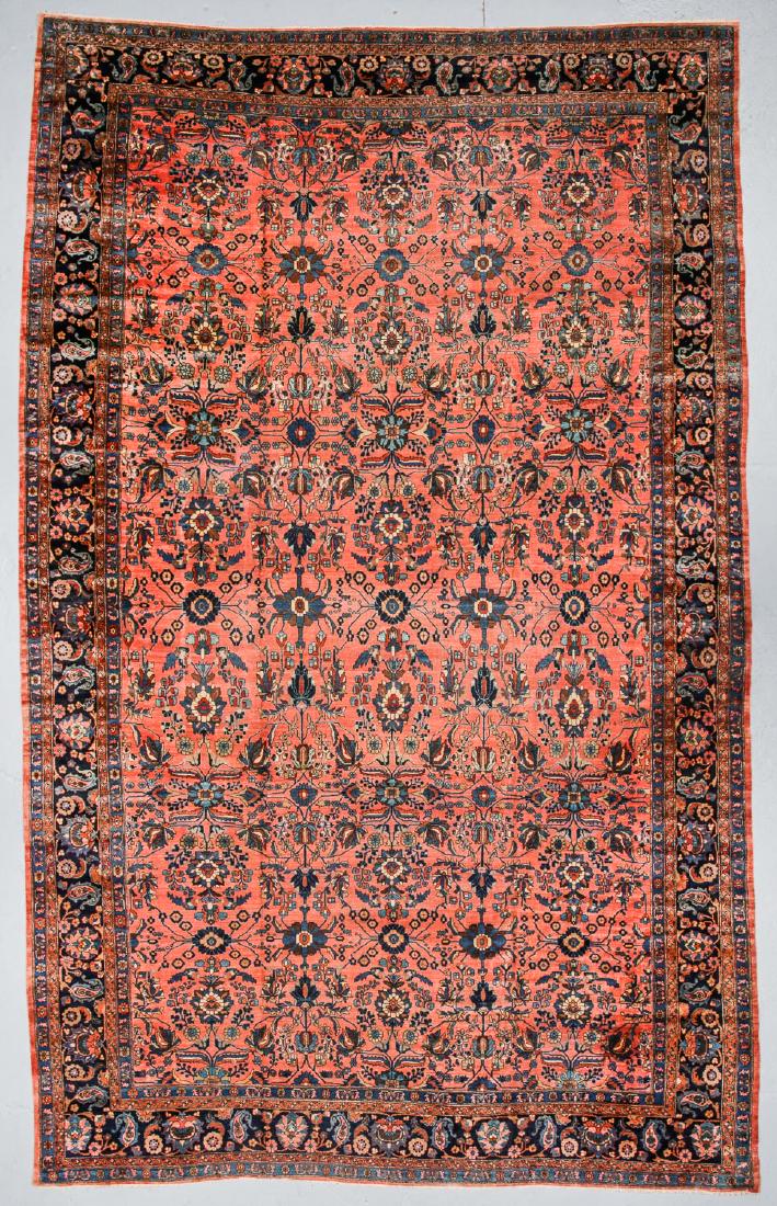 Antique Mansion Size Hamadan Rug, Persia: 12'5'' x 20' (1 of 6)