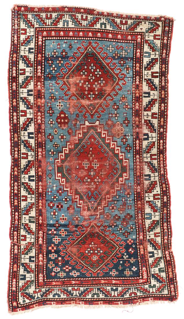 19th C. Kazak Rug, Caucasus: 3'10'' x 6'9'' (1 of 6)