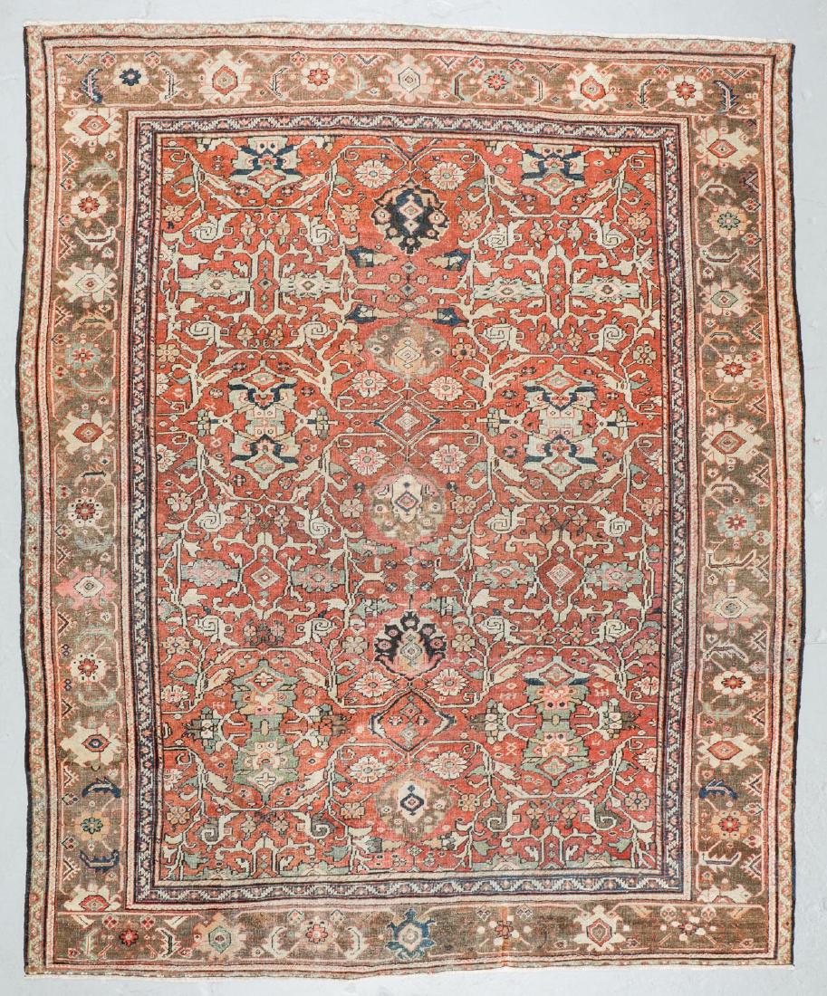 19th C. Mahal Rug, Persia: 9'1'' x 11' (1 of 7)