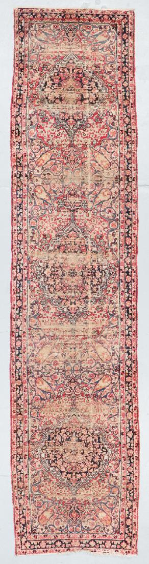 19th C. Lavar Kerman Rug , Persia: 2'9'' x 11'4'' (1 of 7)