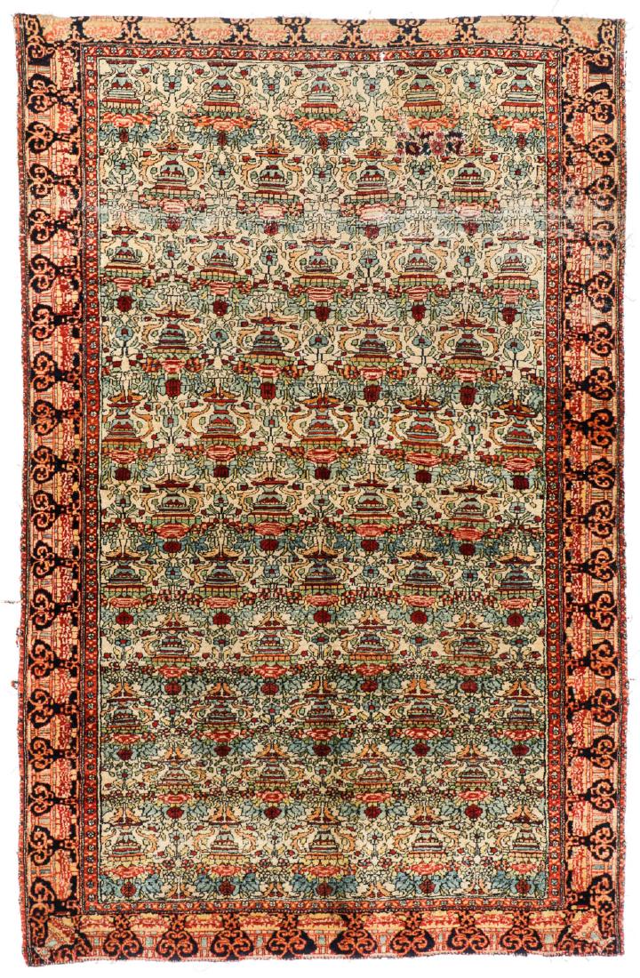 Antique Lavar Kerman Rug, Persia. Size: 5'7'' x 9' (1 of 6)