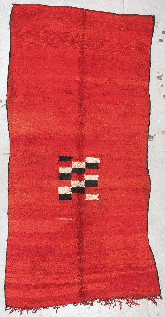 Mid Century Moroccan Rug: 5'4'' x 10' (163 x 305 cm) (1 of 5)
