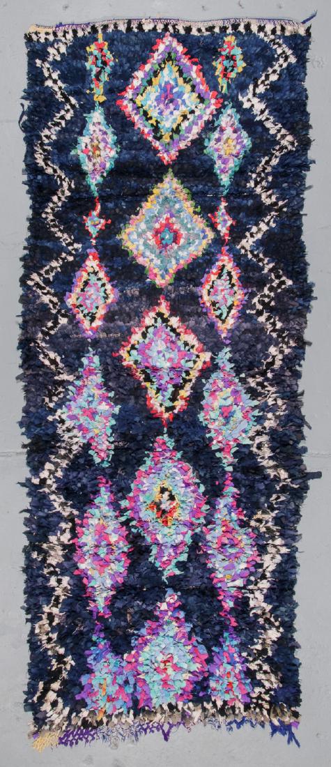 Vintage Moroccan Rug: 4' x 9'7'': Vintage Moroccan Rug, Morocco: 4' x 9'7'' (122 x 292 cm).