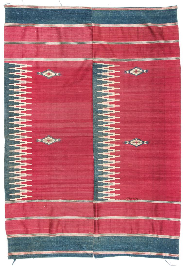 Antique Aleppo Kilim, Syria: 5'3'' x 7'4'': Antique Aleppo Kilim, Syria: 5'3'' x 7'4'' (160 x 224 cm). Late 19th c.