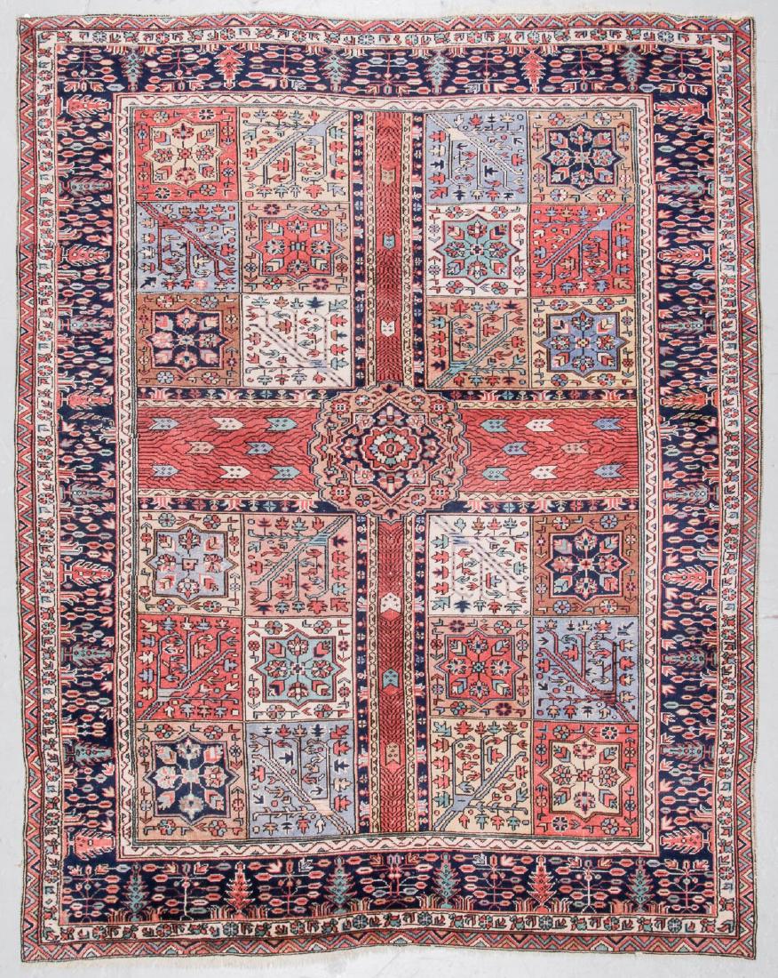 Antique Kurdish Style Garden Rug, Turkey: 7'8'' x 9'7'' (1 of 7)