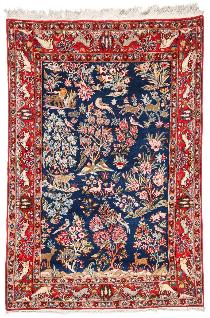 Ghoum Pictorial Rug, Persia: 4'5'' x 6'6'' (1 of 7)