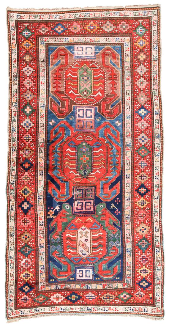 Antique Kazak Rug, Caucasus: 4'2'' x 8' (1 of 6)