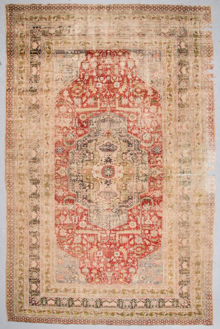 Antique Kayseri Silk Rug, Turkey: 9'7'' x 14'9'' (1 of 9)